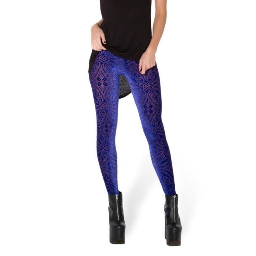 Blackmilk blurple burner velvet leggings